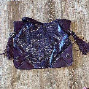 Purple Jessica Simpson Purse with Tassels
